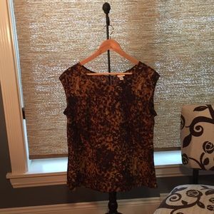 Merona Animal Print Blouse. Worn once. XL.